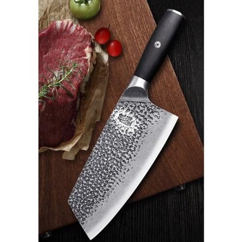 Hand forged kitchen knives sharp slicing knife high hardness meat cleaver kitchen knife chef special knives Tang knife 5CR15MOV