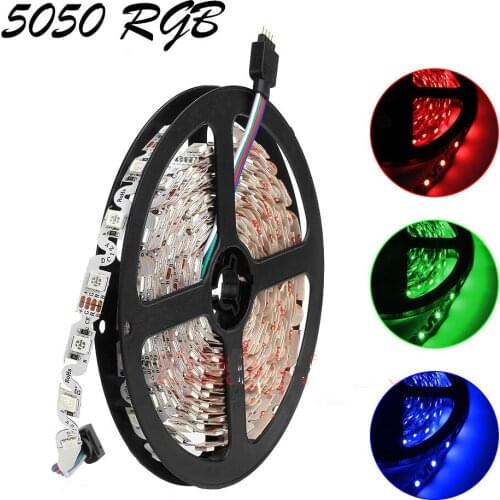 100m S Shape 5050 RGB LED strip 60Led/m Free Bending LED tape, white/warm white, DC12V Non-waterproof 5m/lot for Channel Letter