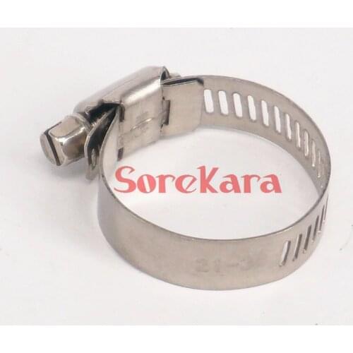 LOT 10 Fit 8-12mm OD Hose 201 Stainless steel Hose Hoop Ring Hose Clamp Ring for Fuel Line wrom cliper