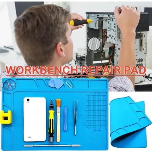 Magnetic Silicone Work Mat For Mobile Phone Computer Maintenance High Temperature Resistant Heat Insulation Silicone Pad Table