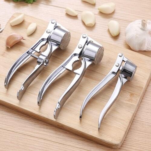 Multifunction Stainless Steel Garlic Press Crusher Kitchen Cooking Ginger Squeezer Masher Handheld Ginger Mincer Tools