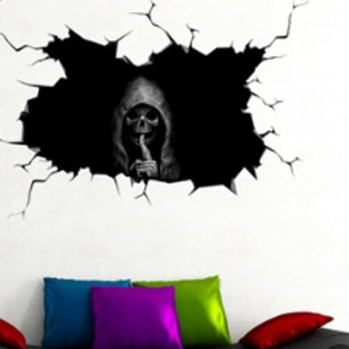 Happy Halloween Wall Sticker Home Skull Window Decal Party Decoration Bulk