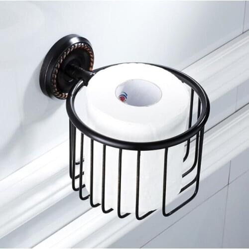 Wall Mounted Antique Black Oil Finish Bathroom Accessories Toilet Paper Holder bathroom toilet paper roll holder Tissue holder