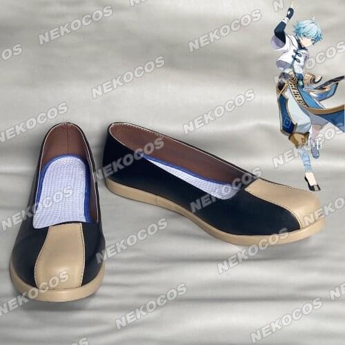 Genshin Impact Chongyun Cosplay Shoes Boots Halloween Carnival Cosplay Costume Accessories Role Play Clothing Chongyun Wig+cap