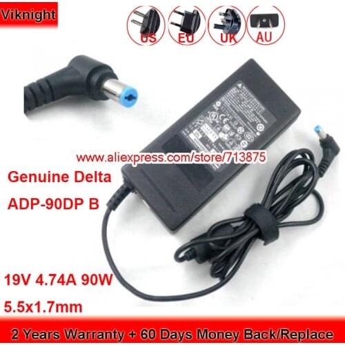 Genuine 90W Charger ADP-90DP B 19V 4.74A AC Adapter for Acer TRAVELMATE 6495 ASPIRE 3610 5735 1410 4720G Laptop Power Supply
