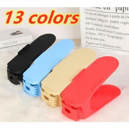 5/10pcs DurableThickened shoe rack Adjustable Shoe Organizer Footwear Support Slot Space Saving Stand Shoes Storage Rack Shoebox