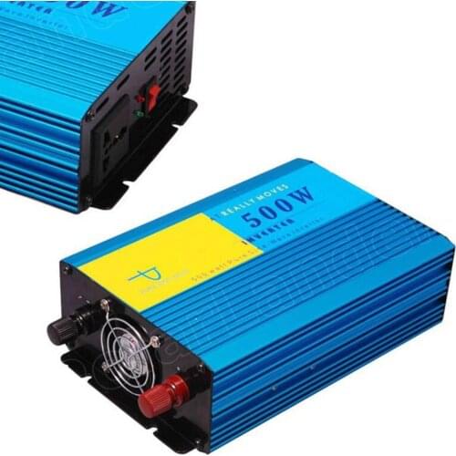 DC 24V to AC 220V Vehicle Charger Transformer Pure Sine Wave 500W Car Inverter 50HZ Power supply switch converter