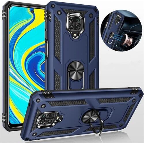 For Xiaomi Redmi Note 9S 9T 9 Pro Max Case Shockproof Armor Stand Holder Car Ring Phone Case for Redmi Note 10 4G 10S Back Cover