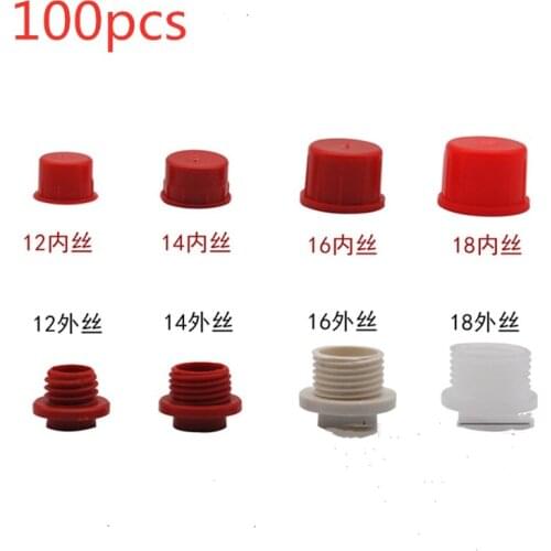 100PCS diesel common rail injector nozzle dust cap, Dust proof oil plug for diesel pump injector nozzle,M12 M14 M18
