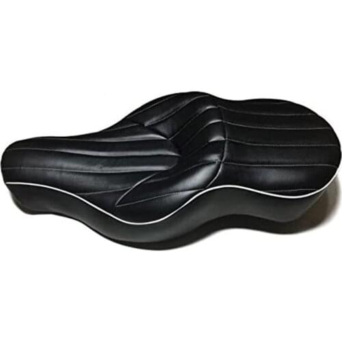 Motorcycle Driver Passenger Seat Two Up One Piece Thick Leather Cushion for Harley Davidson Sportster XL 883 1200