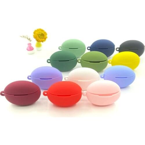 Silicone Wireless Earphone Case For Huawei Freebuds 4i Anti-dust Bluetooth Earphones Protective Cover Earbuds Cases Protector