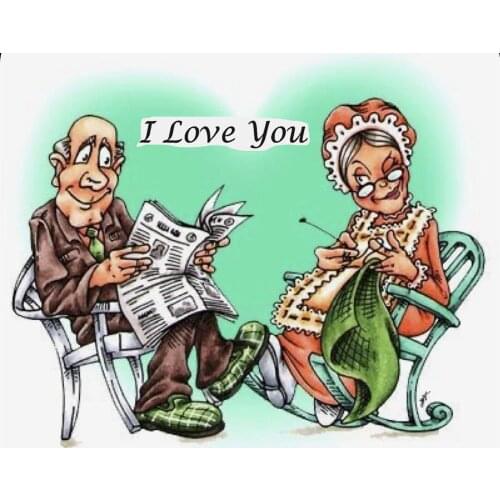 Old woman Transparent Silicone Clear Rubber Stamp Scrapbooking DIY Cute Pattern Photo Album Paper Card Decor Cartoon hippo