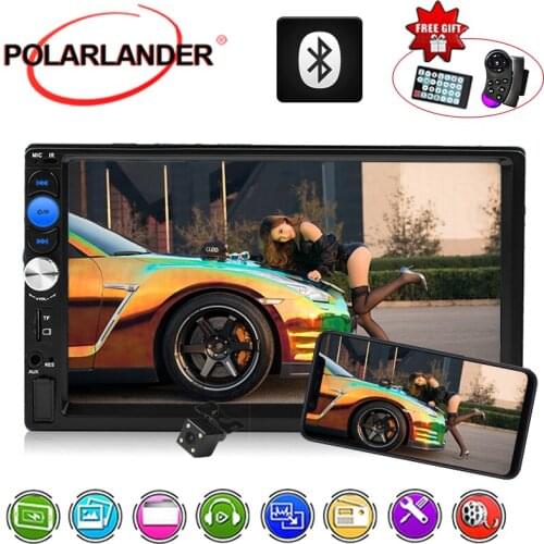 Screen Mirroring Bluetooth MP5 MP4 Mirror Link Multi-languages Car Radio Stereo 7'' Touch Screen AUX USB TF 2 DIN