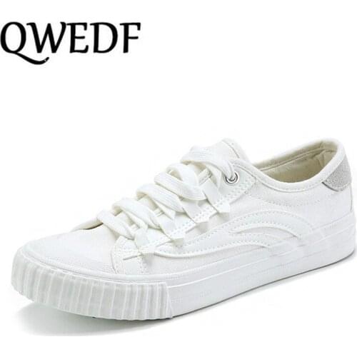 2019 Fashion White Sneakers Women Flats Canvas Shoes Women Vulcanize Shoes Summer Casual Zapatillas Mujer European X14-05