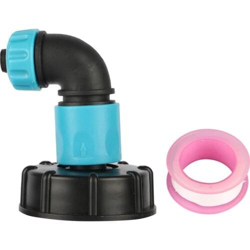 1/2" Pipe Interface Quick Connector Adapter 60mm Female Coarse Thread Fish Tank Garden Watering Coupling Joint IBC Tank Fittings