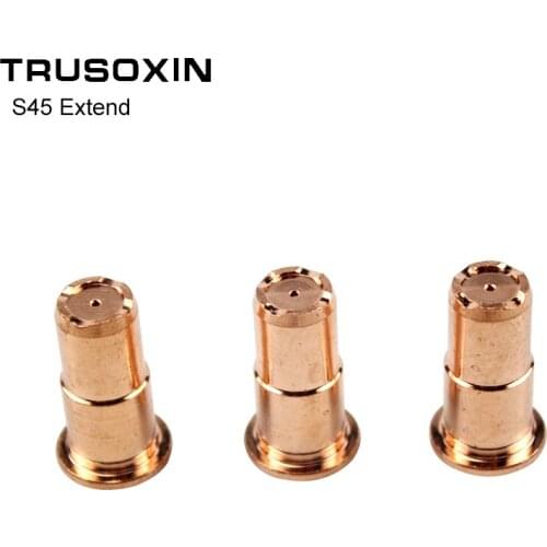 10PCS Inverter DC Plasma Cutter S45 Torch Trafimet Cutting Consumables PD0103 Long Tip