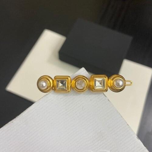 2021 Fashion For Women Crystal Barrettes Beautiful Girls Hairwear Gold Color Feather Hair Jewelry