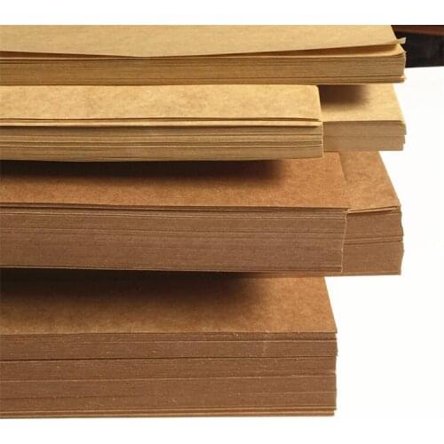 21*29.7cm 100Pcs/ Lot Light Vintage Craft Copy Paper School Office Blank 100gsm Suitable A4 Kraft Paper 8.26"x11.69"