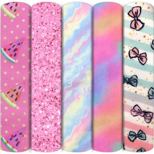 50*145cm Rainbow Double Brushed Poly Knit Stretch Cotton Sewing Quilting Fabric Needlework Material DIY Cloth,1Yc15262