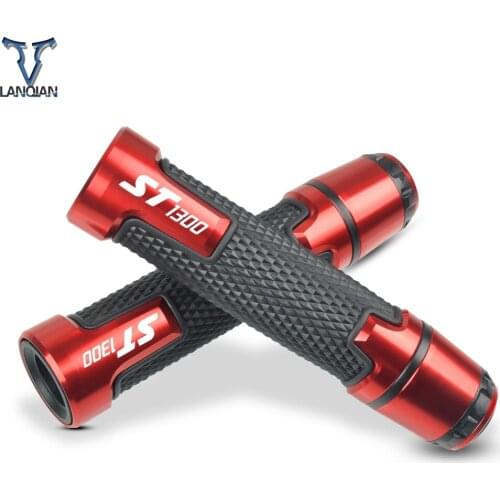 7/8'' Motorcycle Aluminum Plastic Handle Grips With Logo For HONDA ST 1300 ST1300 2008 2009 2010 2011 2012 2013