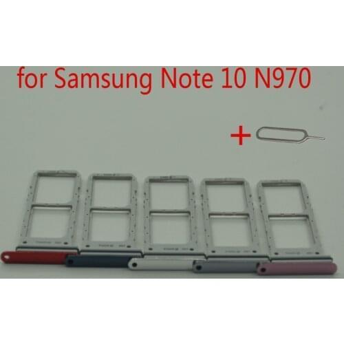 Sim Card Adapter For Samsung Note 10 N970 Galaxy Note10 N970F Original Mobile Phone Housing New Micro SD Card Tray Holder Slot
