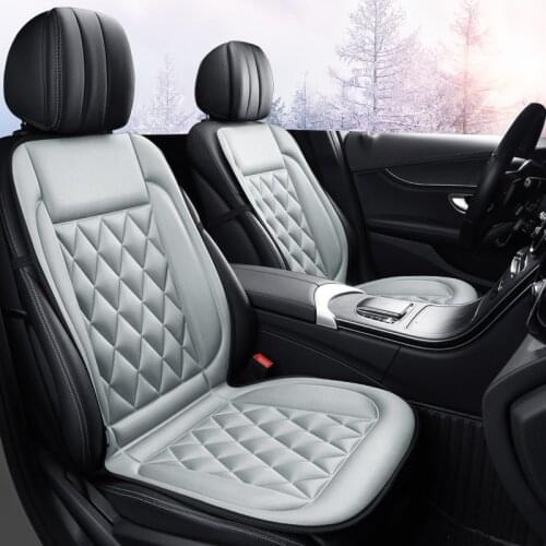 Electric Heated car seat Cushion Winter Car seat Pad Car Heated Seat Covers Universal Conjoined Supplies Black Gray