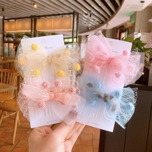 Ribbon Hair Bows With Clip For Cute Baby Girls Colorful Hair Clips Children Hairpins Barrettes Kids Hair Accessories Gifts