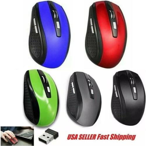 Wireless Optical Mouse Mice & USB Receiver For PC Laptop Computer DPI Home Office Mouse Portable Notebook Mouse