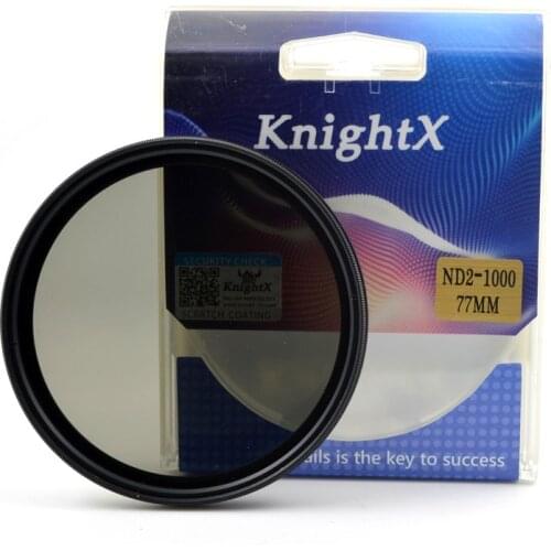 KnightX ND2 to ND1000 ND400 ND2-400 ND2-ND400 Variable Density ND Camera Lens Filter For canon nikon photo dslr d70 d5100 set