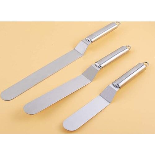 Cake Decorating Tools Stainless Steel Curved Scraper & Pastry Tools Portable Cream Spatula Cake Butter Accessories kitchen Tools