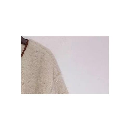 2021 Early Spring New Hit Color Loose Round Neck Fleece Large Pocket Jacket