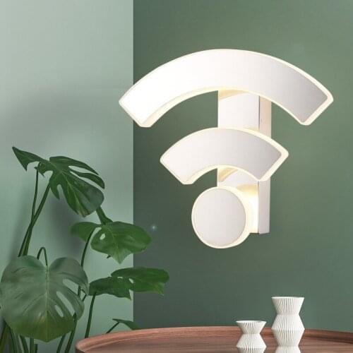 Torch - Contracted Creative WIFI Acrylic Wall Lamp LED Modern White Lamp of Bedroom The Head of A Bed