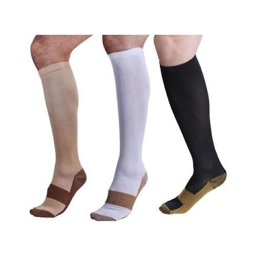 Copper Infused Compression Socks 20-30mmHg Graduated Mens Womens S-XXL Unisex Socks