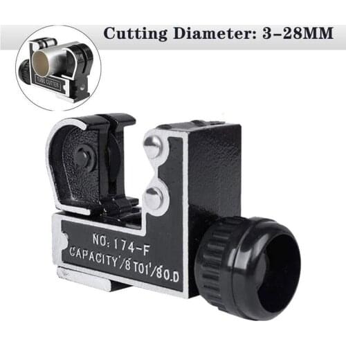 Mini Alloy Steel Pipe Tubing Cutter 3-28mm 1/8" To 1-1/8"Copper Steel Iron PVC Plastic Aluminum Tube Pipe Cut Cutter Tool