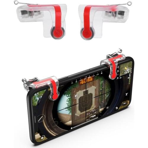 MN Mobile Phone Gaming Fire Button Key Joysticks Game Shooter Controller 1 Pair