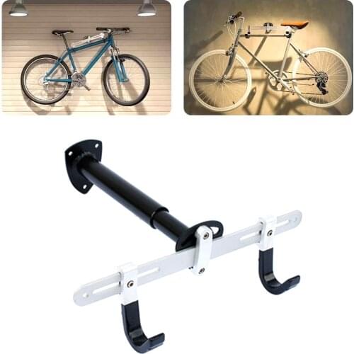 Indoor Storage Bike Wall Mounts Holder Stand Rack Horizontal Metal Bicycle Rack Holder Hook for Road Mountain Bike Stand Garage