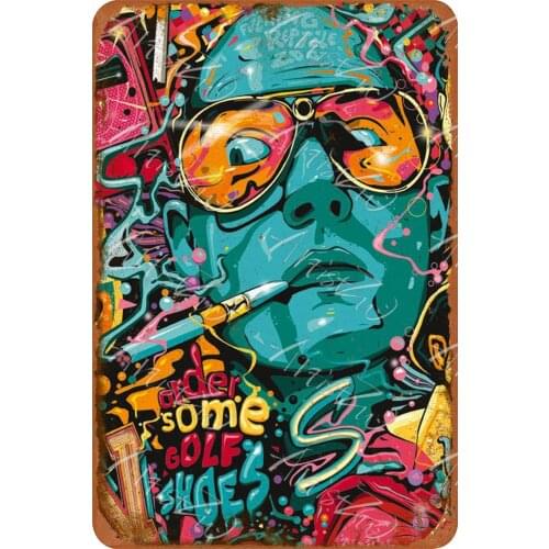 None Branded 8 x 12 Metal Sign - Fear and Loathing in Las Vegas - Vintage Decorative Tin Sign