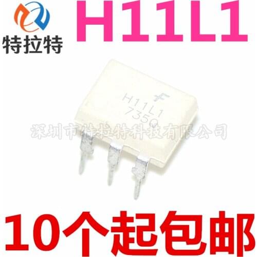 10pcs/lot H11L1M DIP6 H11L1 Logic output optocoupler Optocoupler IC Schmitt Trigger