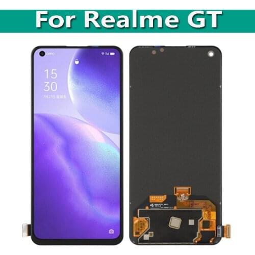 Original Display LCD Touch Screen Digitizer Assembly 6.43" For Realme GT RMX2202 Replacement Parts