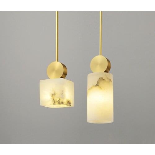 Nordic Marble Pendant Light Modern Hanglamp Pendant Lamp for Living Room Dinning Room Bar Luminaria Kitchen Fixtures Lighting