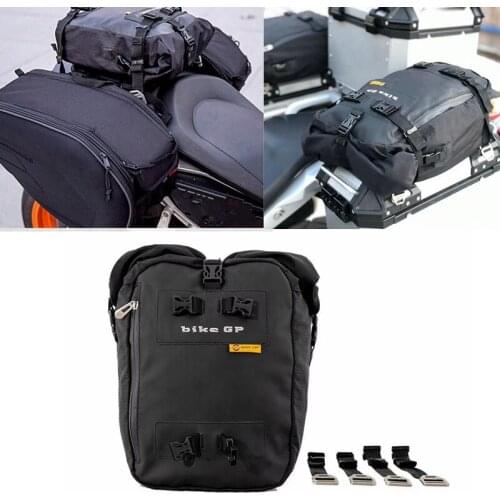 Waterproof Motorcycle Back Seat Bag Durable Rear Motorcycle Seat Bag High Capacity Rider Luggage Saddle Tank Tail Bag