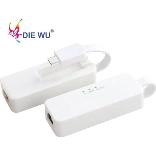 External Wired USB C Adapter Network Card Ethernet RJ45 to USB3.1 Type C for MacBook Windows 7/8/10 Laptop 10/100/1000Mbps