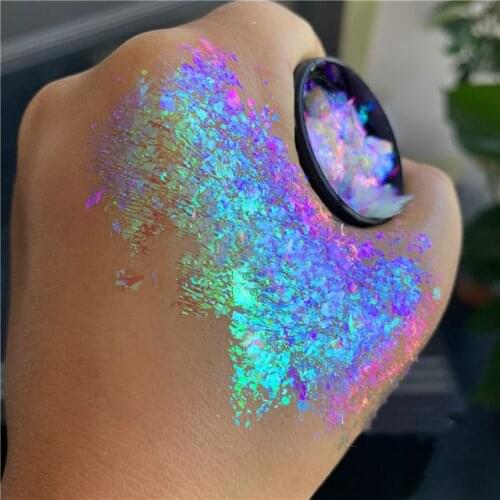 High Quality Cosmetic Chromaflakes Chameleon Eyeshadow Flakes Transparent Rainbow Nail Art 10g/Lot