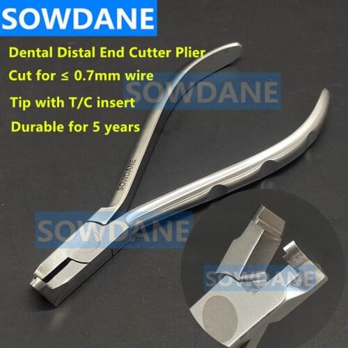 1 piece Dental Orthodontic Wire Distal End Cutter Plier Tip with TC Insert Cutting 1/3 Goden Holder Instrument Dental Cut Forcep