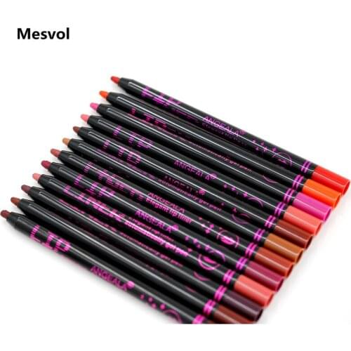 Lip Liner Lip Pencil Waterproof 1 pcs Rotatable Lipliner Makeup Easy To Wear A056