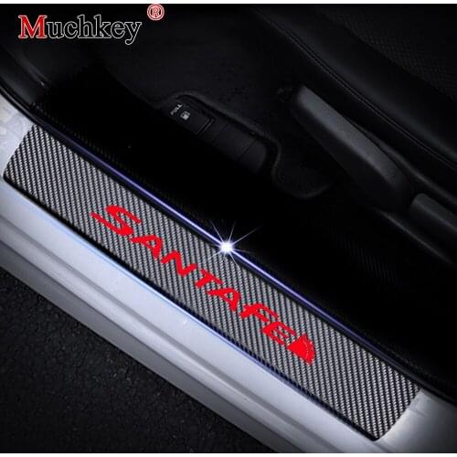 For Hyundai SANTAFE Door Threshold Plate Door Entry Guard Door Sills Door Sill Scuff Plate Car-styling Accessories 4Pcs