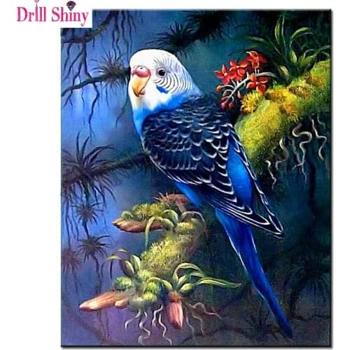 5D DIY Diamond embroidery Forest parrot full square drill diamond painting Cross Stitch set pictures of Rhinestones mosaic decor