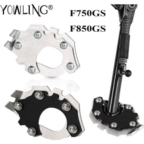 Motorcycle CNC Aluminum Side Stand Enlarge Foot Pad Support Plate Kickstand FOR BMW F750GS F850GS F750 GS F850 GS F 750 850 GS