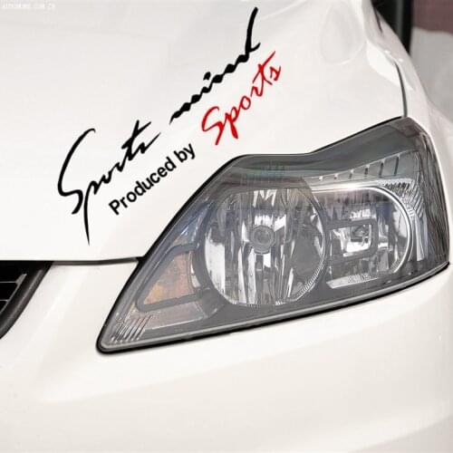 Car Stickers Sports Minds Produced By Sports Funny Creative Decals For Head Auto Tuning Styling Waterproof 19cm 25cm D15