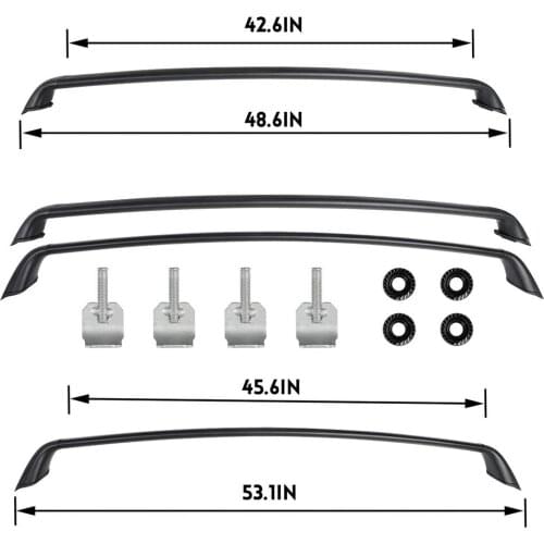 SHITURUI - Roof Rack For Tesla Model 3 2017-2021 Roof Rack Cross Bars Cargo Carriers Rooftop Crossbar Luggage Holder (Set of 2)